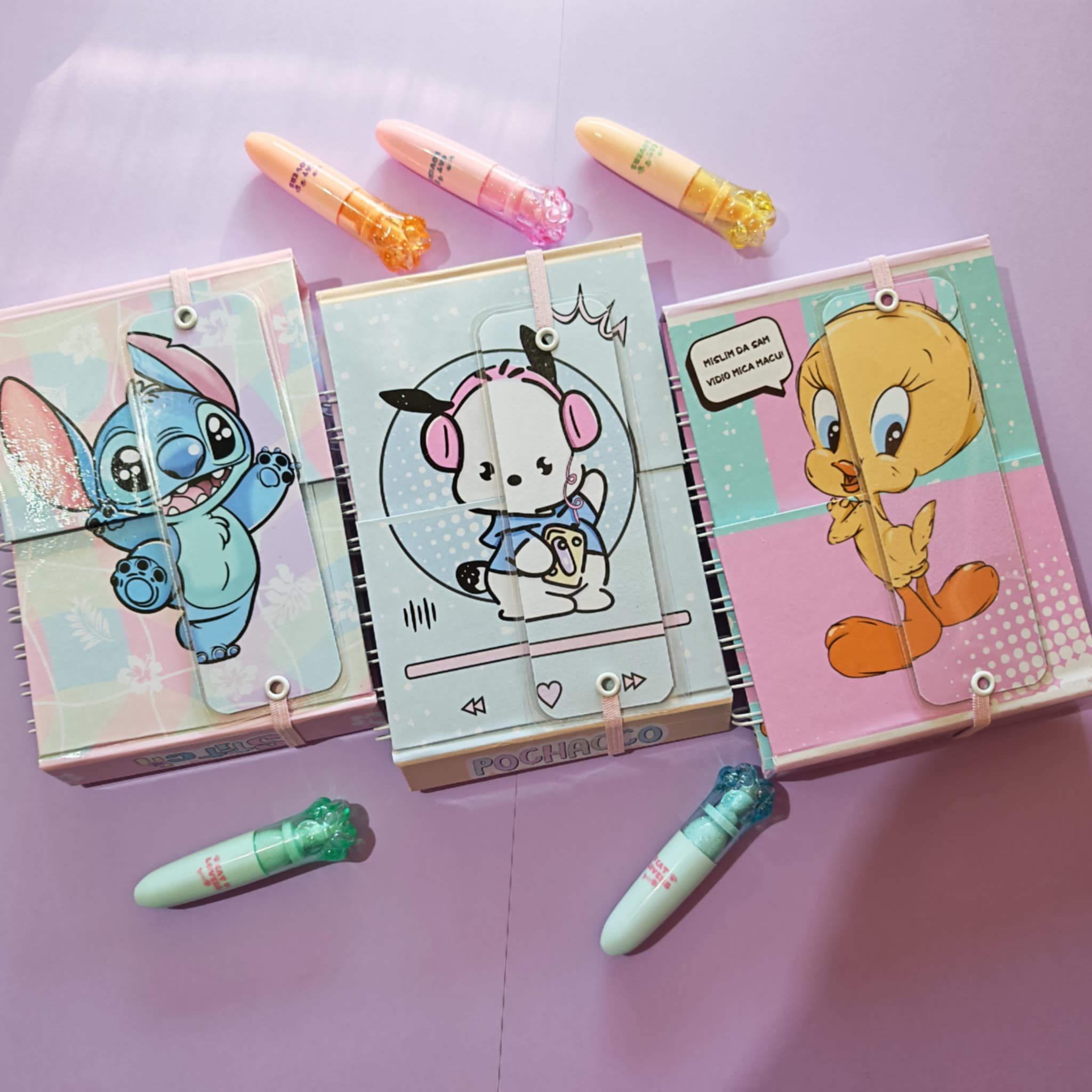 Komplet DeLuxe planera Tweety-Pochacco-Stitch